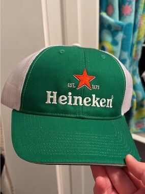 Heineken Green & White Trucker Hat